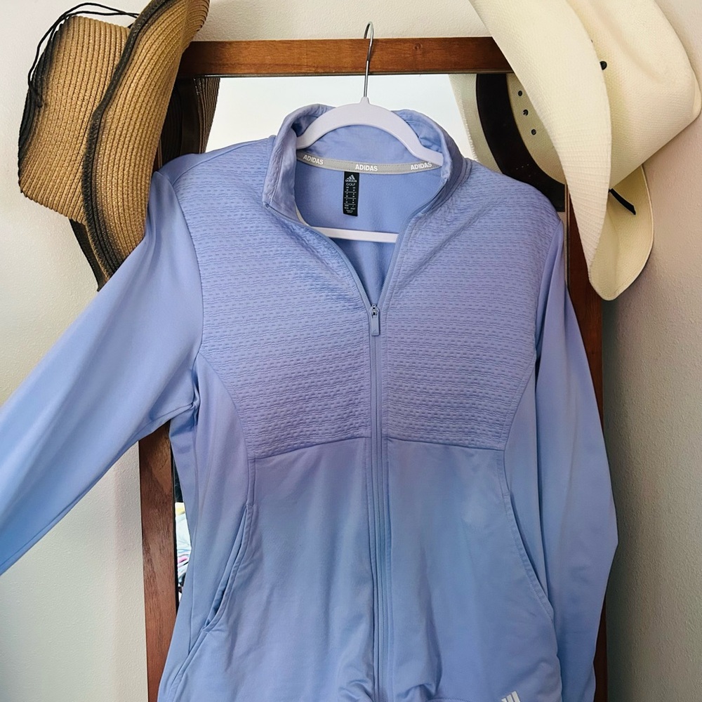 Adidas Light Blue Golf Jacket
